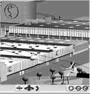 Ausschnitt aus der VRML-Ansicht des Expo 2000-Geländes in Hannover